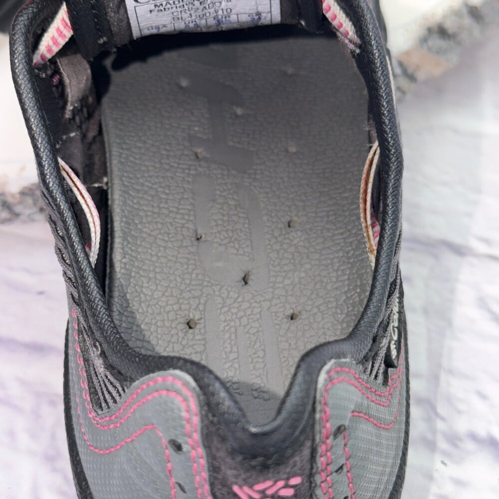 COLUMBIA Cruzado Women's Mesh Water Hiking Shoes Sneakers Size 7 Gray Pink - Picture 12 of 13